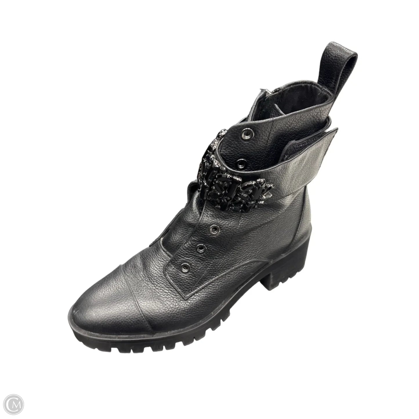 Boots Designer By Karl Lagerfeld In Black, Size: 8