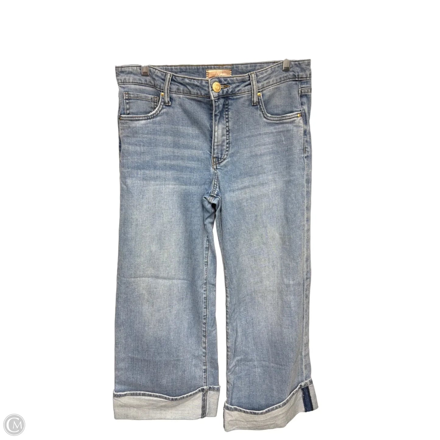 Jeans Wide Leg By Kut In Blue Denim, Size: 6