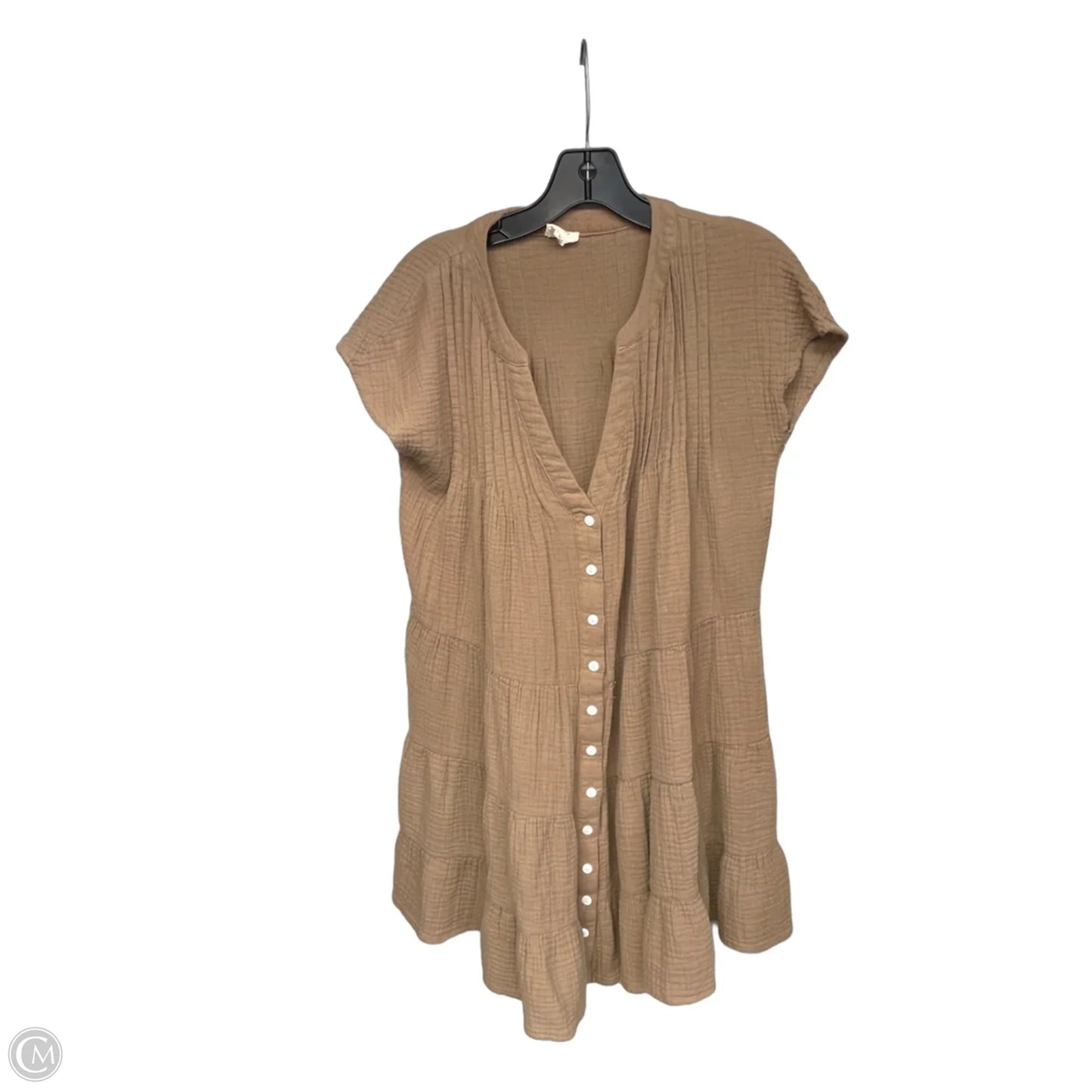 Dress Casual Short By Clothes Mentor In Brown, Size: L