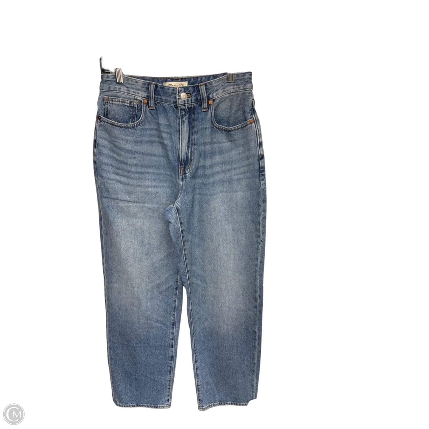 Jeans Straight By Madewell In Blue Denim, Size: 4