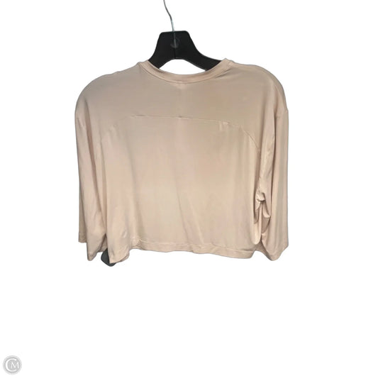 Athletic Top Short Sleeve By Lululemon In Pink, Size: 6