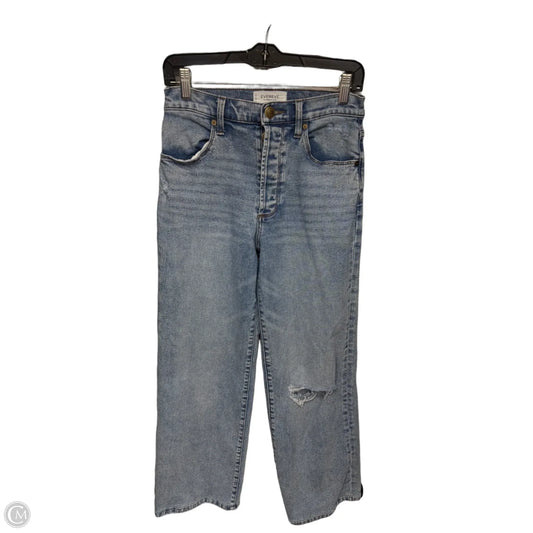 Jeans Straight By Evereve In Blue Denim, Size: 4