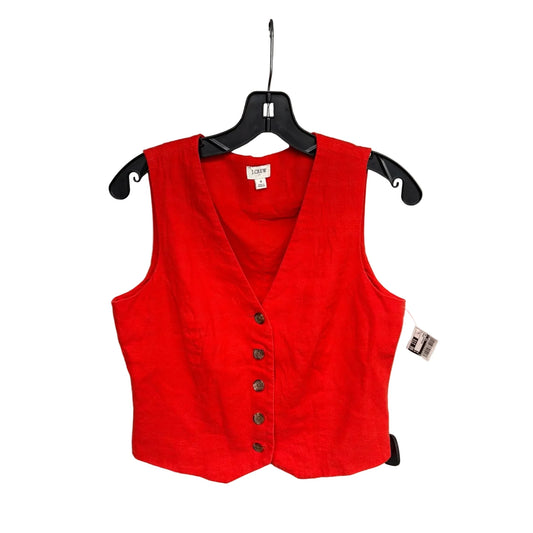 Top Sleeveless By J. Crew In Orange, Size: 4