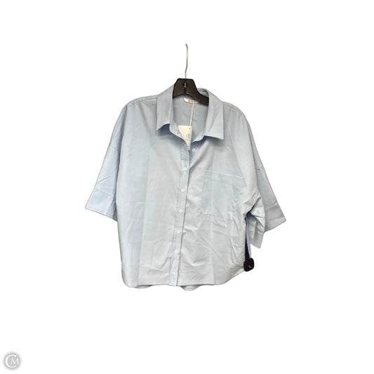 Top Short Sleeve By Cicy Bell In Blue, Size: L