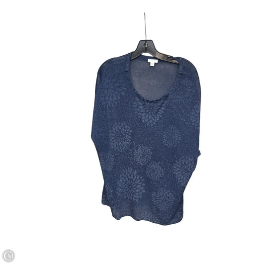 Top Short Sleeve By Pure Jill In Blue, Size: L