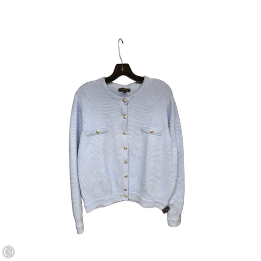 Cardigan By Ann Taylor In Blue, Size: Xxl