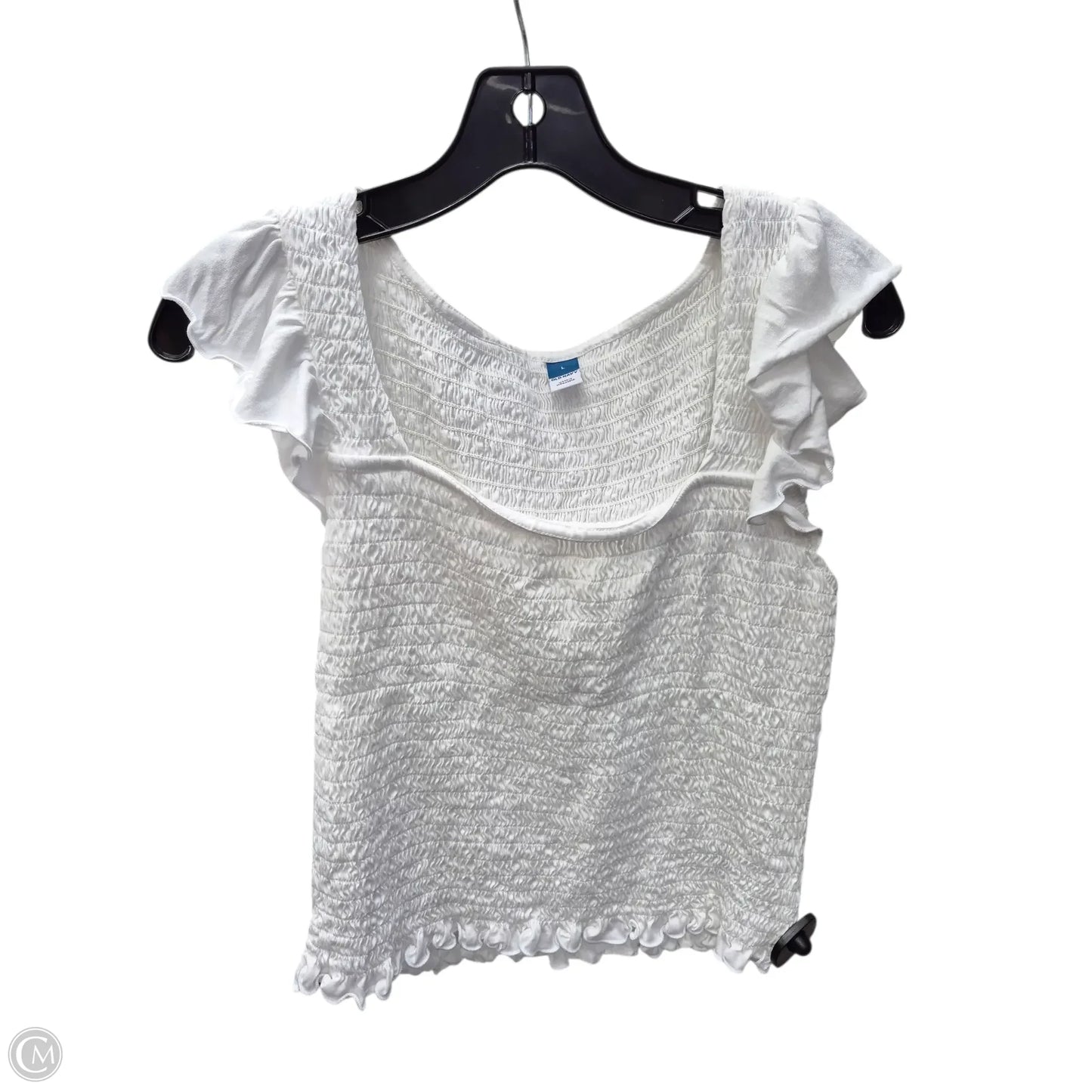 Top Sleeveless By Old Navy In White, Size: L