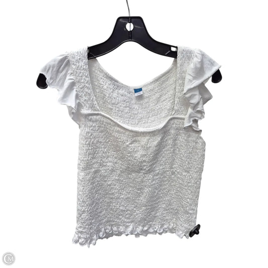 Top Sleeveless By Old Navy In White, Size: L