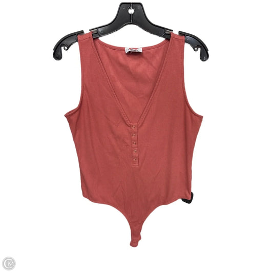 Bodysuit By Evereve In Orange, Size: L