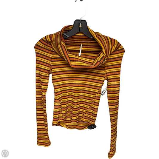 Top Long Sleeve By Free People In Striped Pattern, Size: Xs
