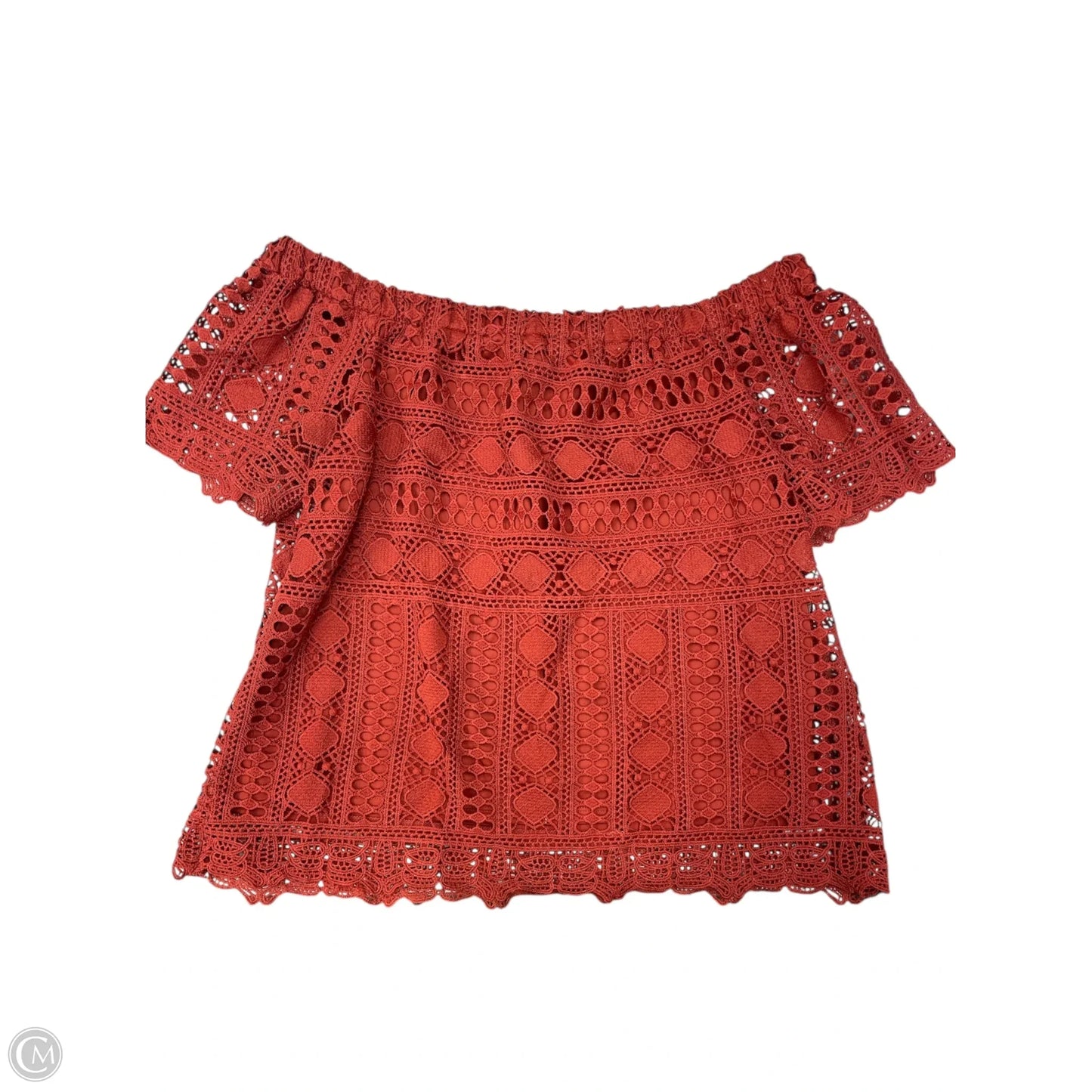 Blouse Short Sleeve By Sunday In Brooklyn In Maroon, Size: Xs