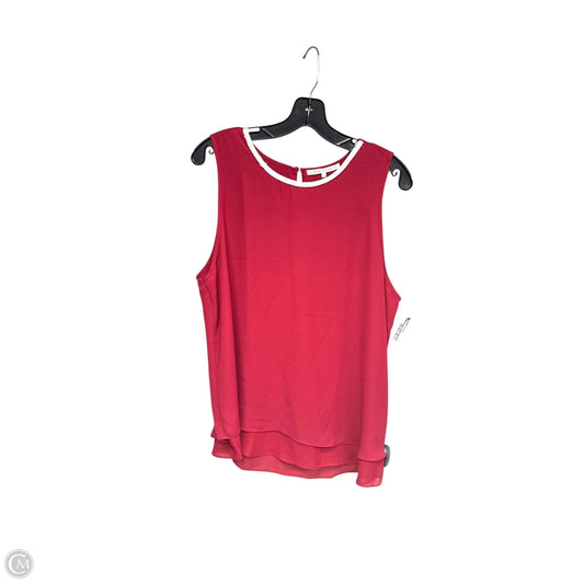 Top Sleeveless By Violet And Claire In Red, Size: Xl