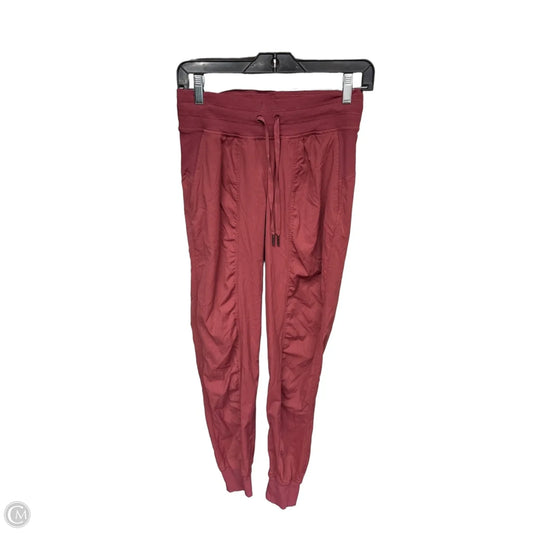 Athletic Pants By Lululemon In Red, Size: 4