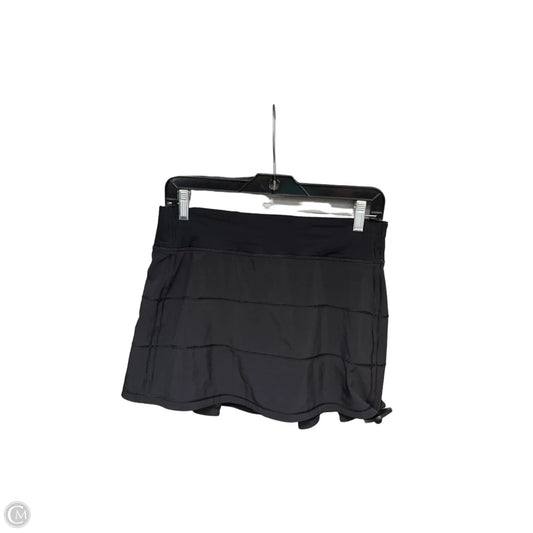 Athletic Skort By Lululemon In Black, Size: 6