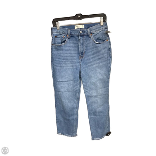 Jeans Straight By Abercrombie And Fitch In Blue Denim, Size: 8p