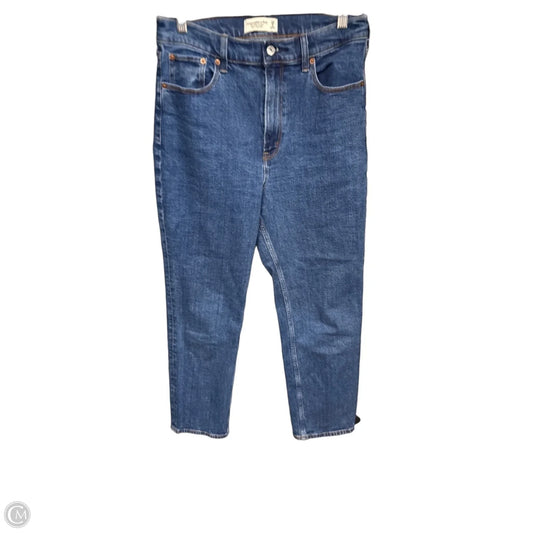 Jeans Straight By Abercrombie And Fitch In Blue Denim, Size: 8