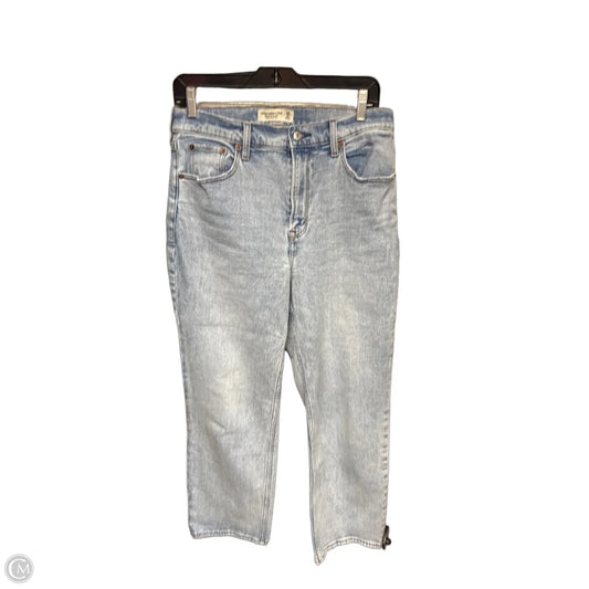 Jeans Straight By Abercrombie And Fitch In Blue Denim, Size: 8p