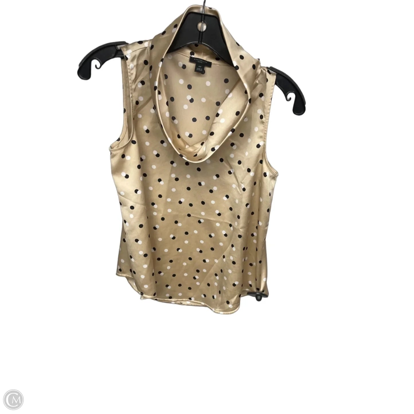 Top Sleeveless By Ann Taylor In Polkadot Pattern, Size: Xsp