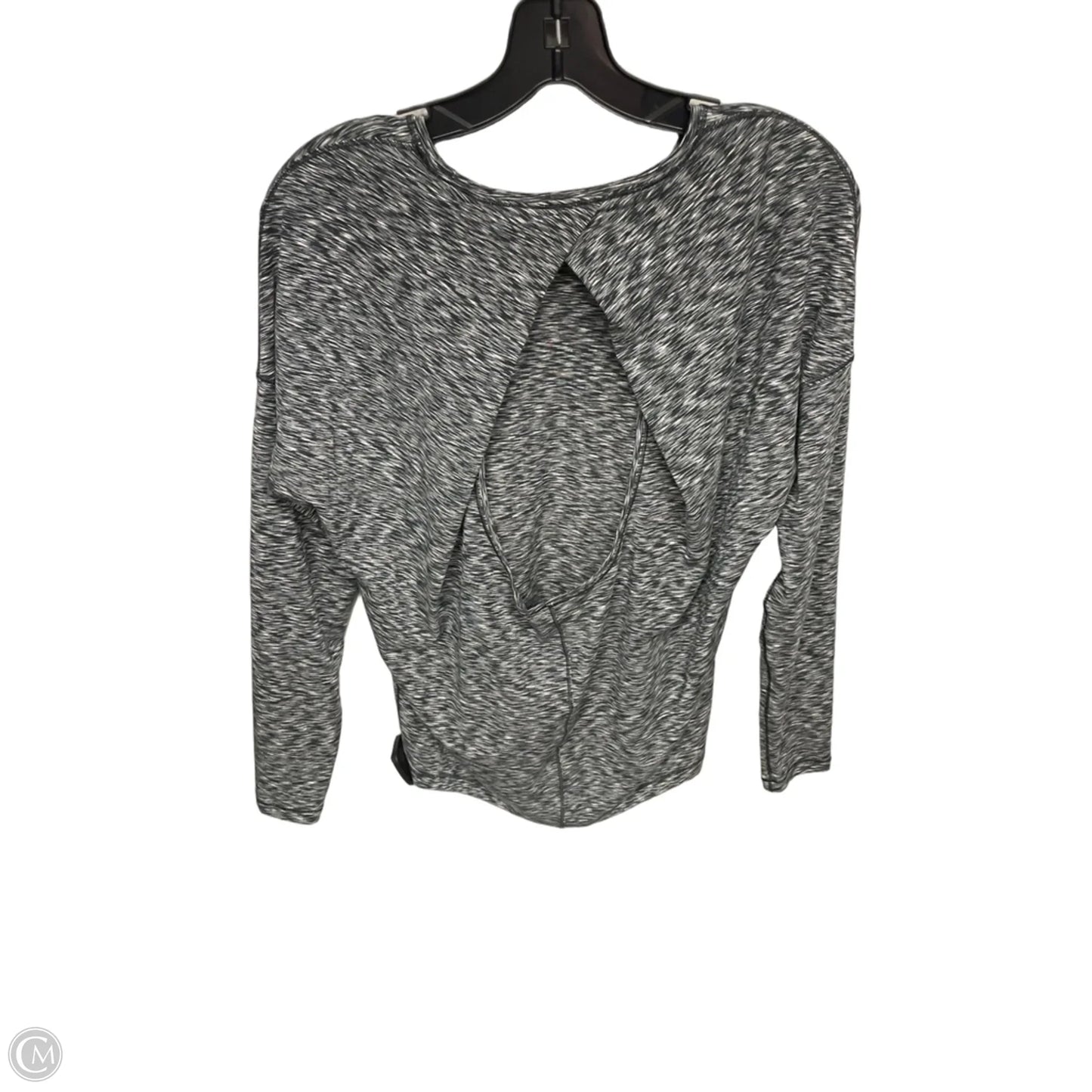 Athletic Top Long Sleeve Collar By Lululemon In Grey, Size: S