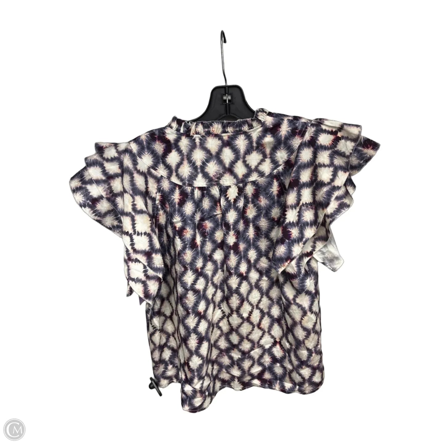 Top Short Sleeve By Rails In Blue & Purple, Size: S