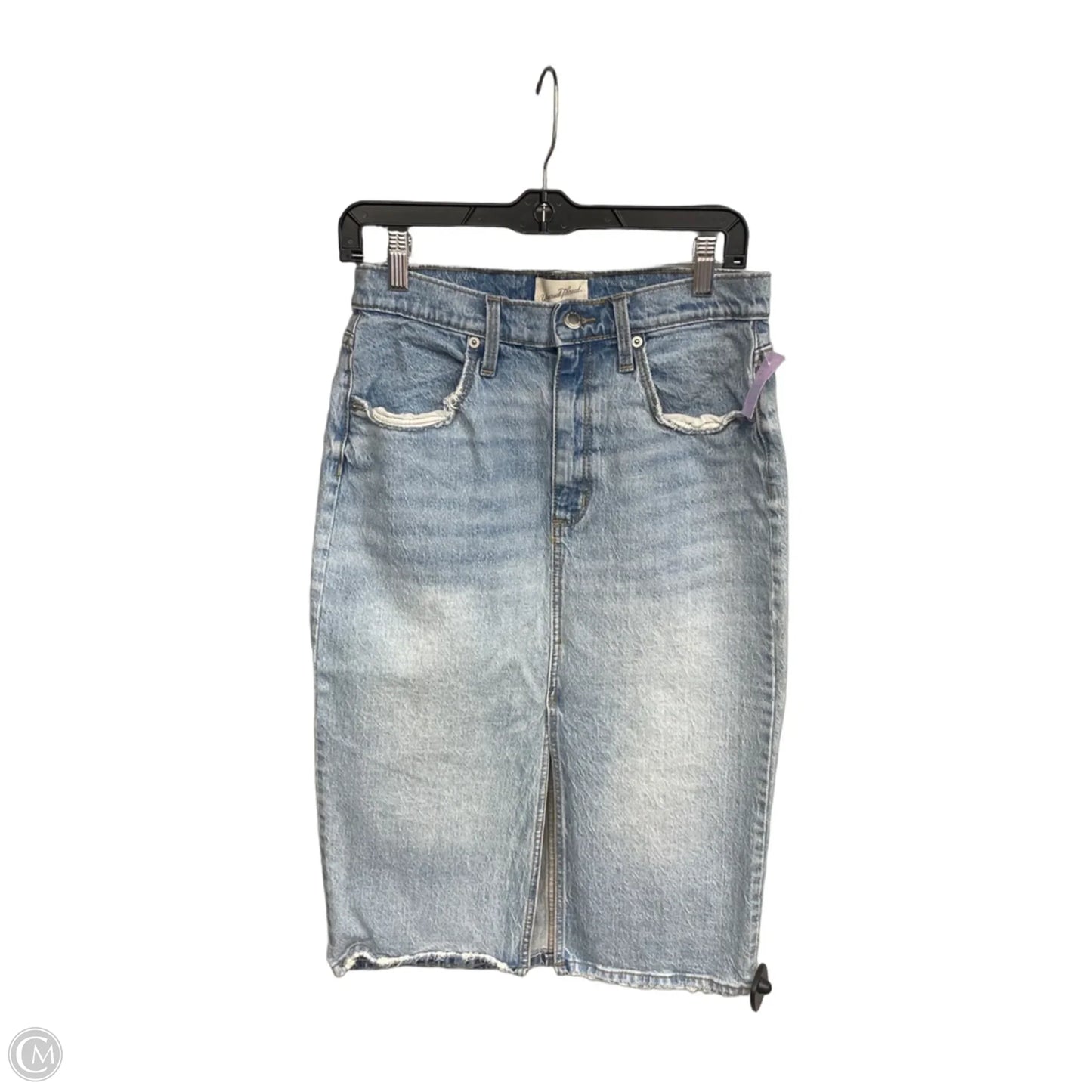 Skirt Maxi By Universal Thread In Blue Denim, Size: 8