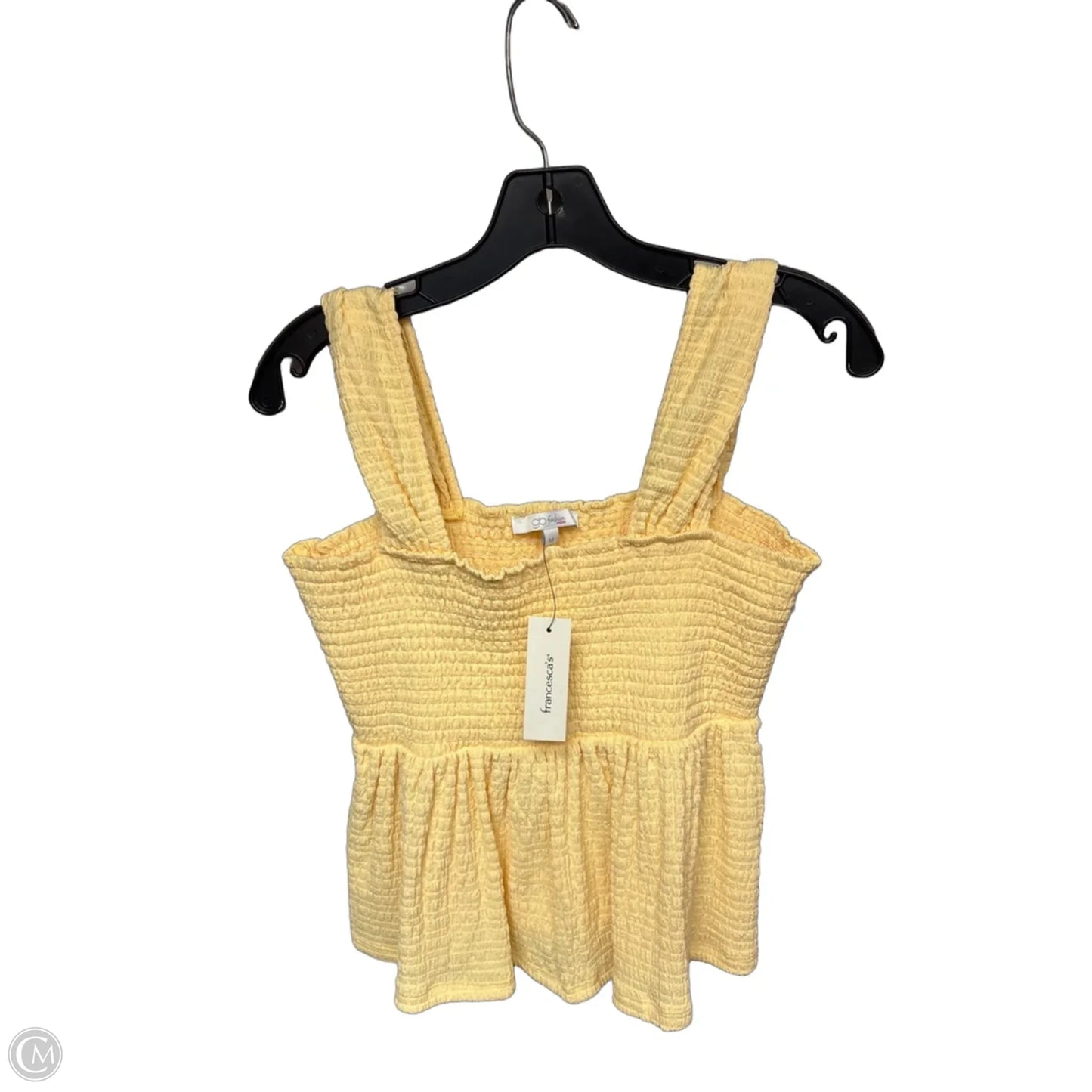 Top Sleeveless By Clothes Mentor In Yellow, Size: M