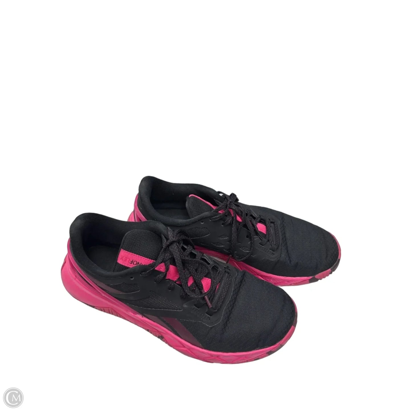 Shoes Athletic By Reebok In Black & Pink, Size: 8.5