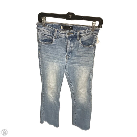 Jeans Wide Leg By Kut In Blue Denim, Size: 4