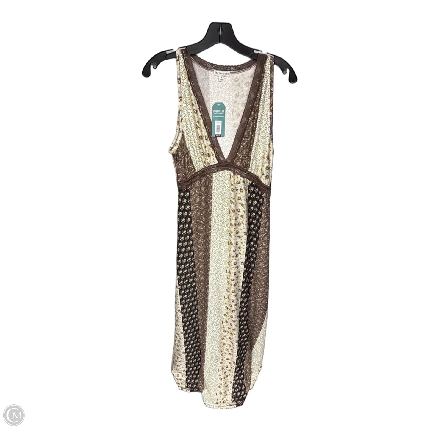 Dress Casual Maxi By Earthbound In Floral Print, Size: M