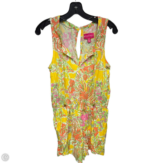 Romper By Lilly Pulitzer In Green & Yellow, Size: M