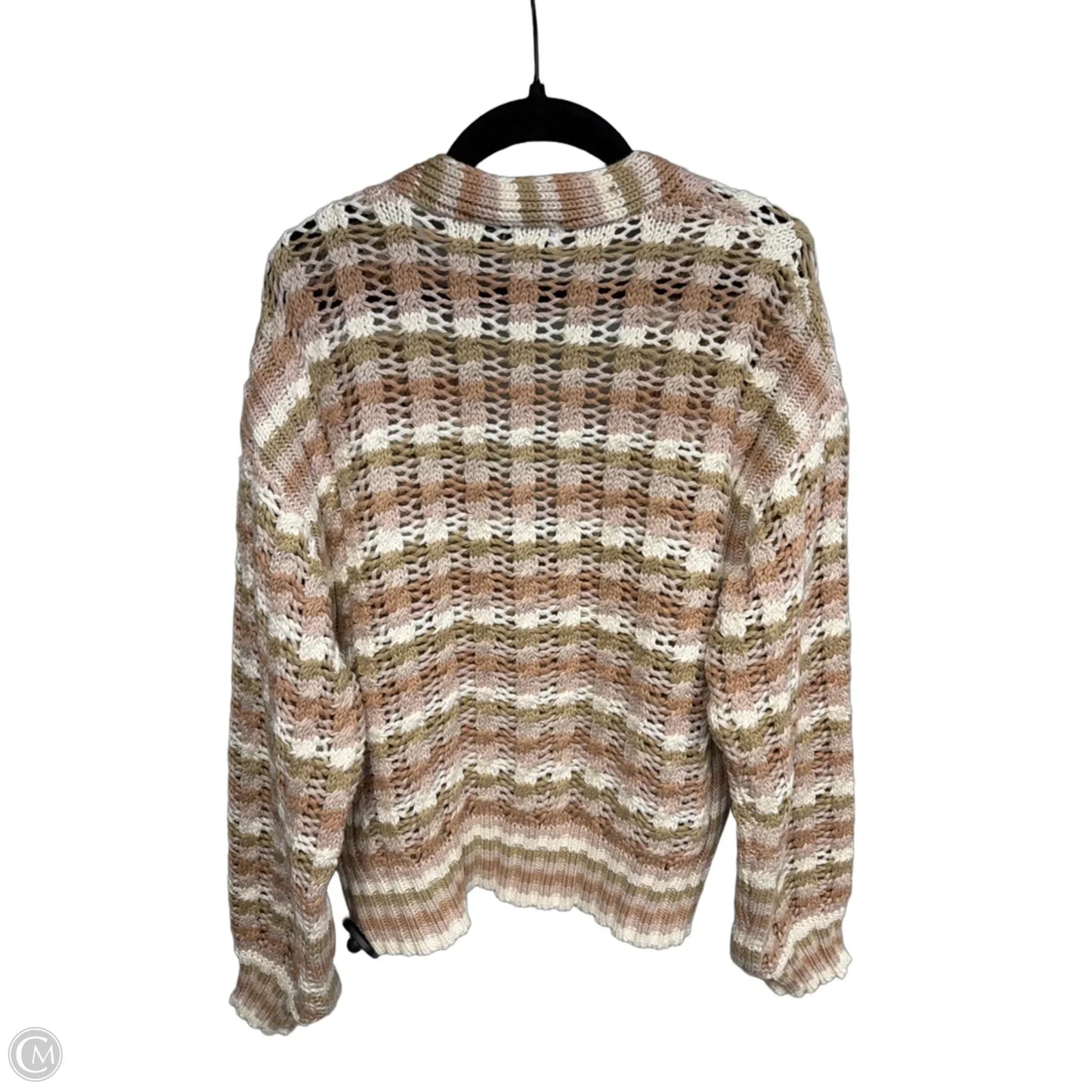 Cardigan By John + Jenn In Green & Pink, Size: Xs