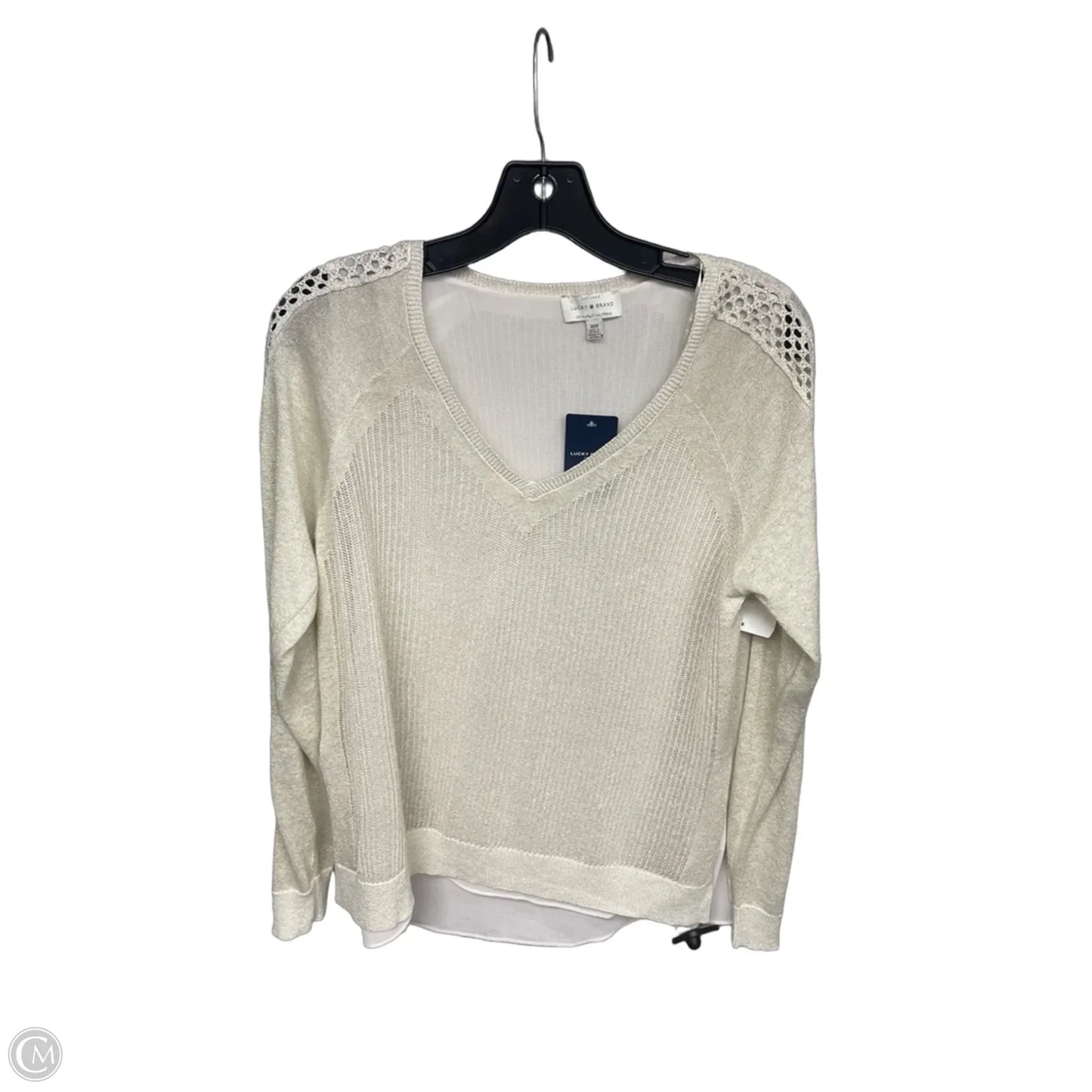 Top Long Sleeve By Lucky Brand In Gold, Size: M