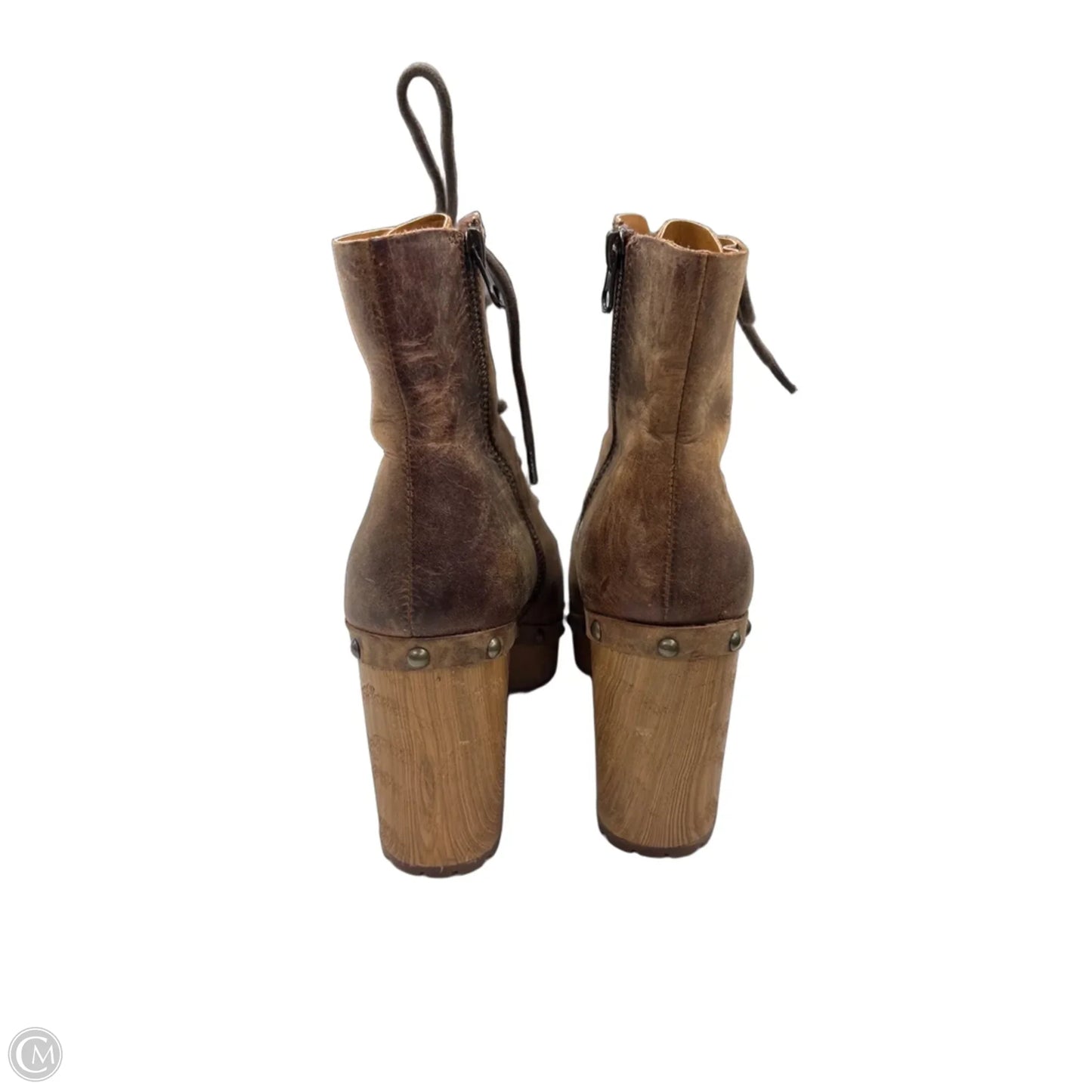 Boots Ankle Heels By Kork Ease In Brown, Size: 7