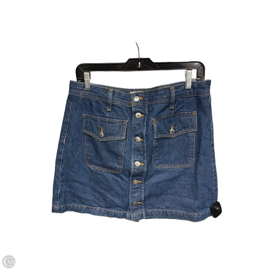 Skirt Mini & Short By Loft In Blue Denim, Size: 10p