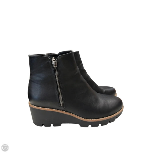Boots Ankle Heels By Clothes Mentor In Black, Size: 7.5
