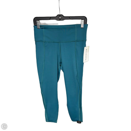 Athletic Leggings By Athleta In Teal, Size: M