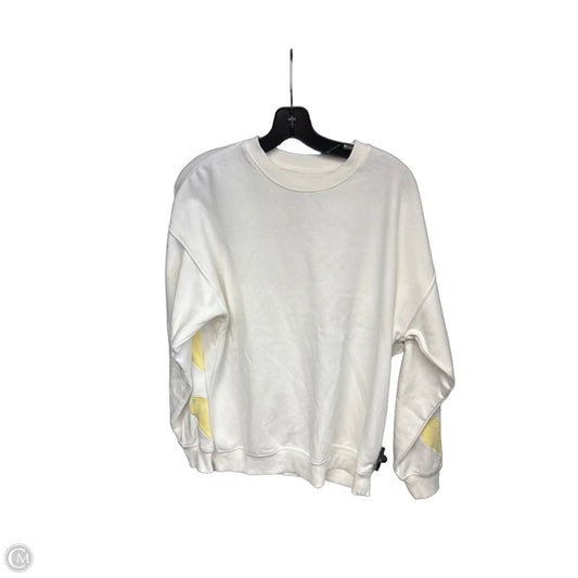Sweatshirt Crewneck By Clothes Mentor In White, Size: S