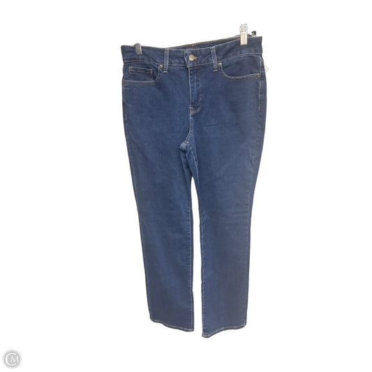 Jeans Straight By Not Your Daughters Jeans In Blue Denim, Size: 10