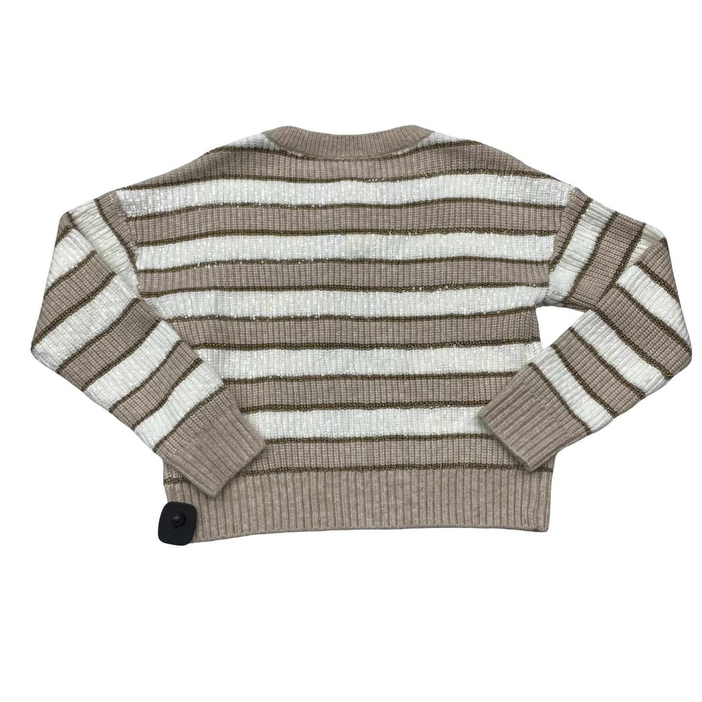 Sweater Cardigan By Design History In Striped Pattern, Size:S