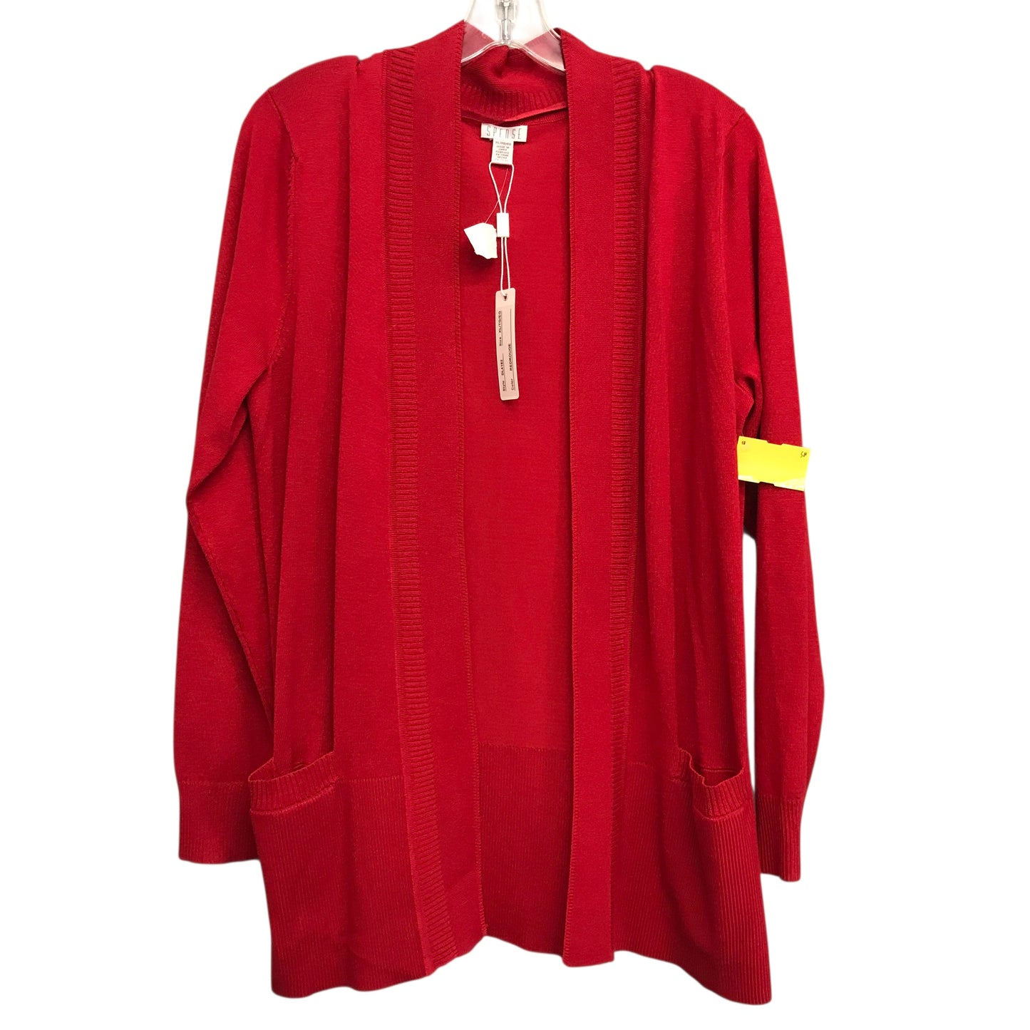 Sweater Cardigan By Spense In Red, Size:Xl