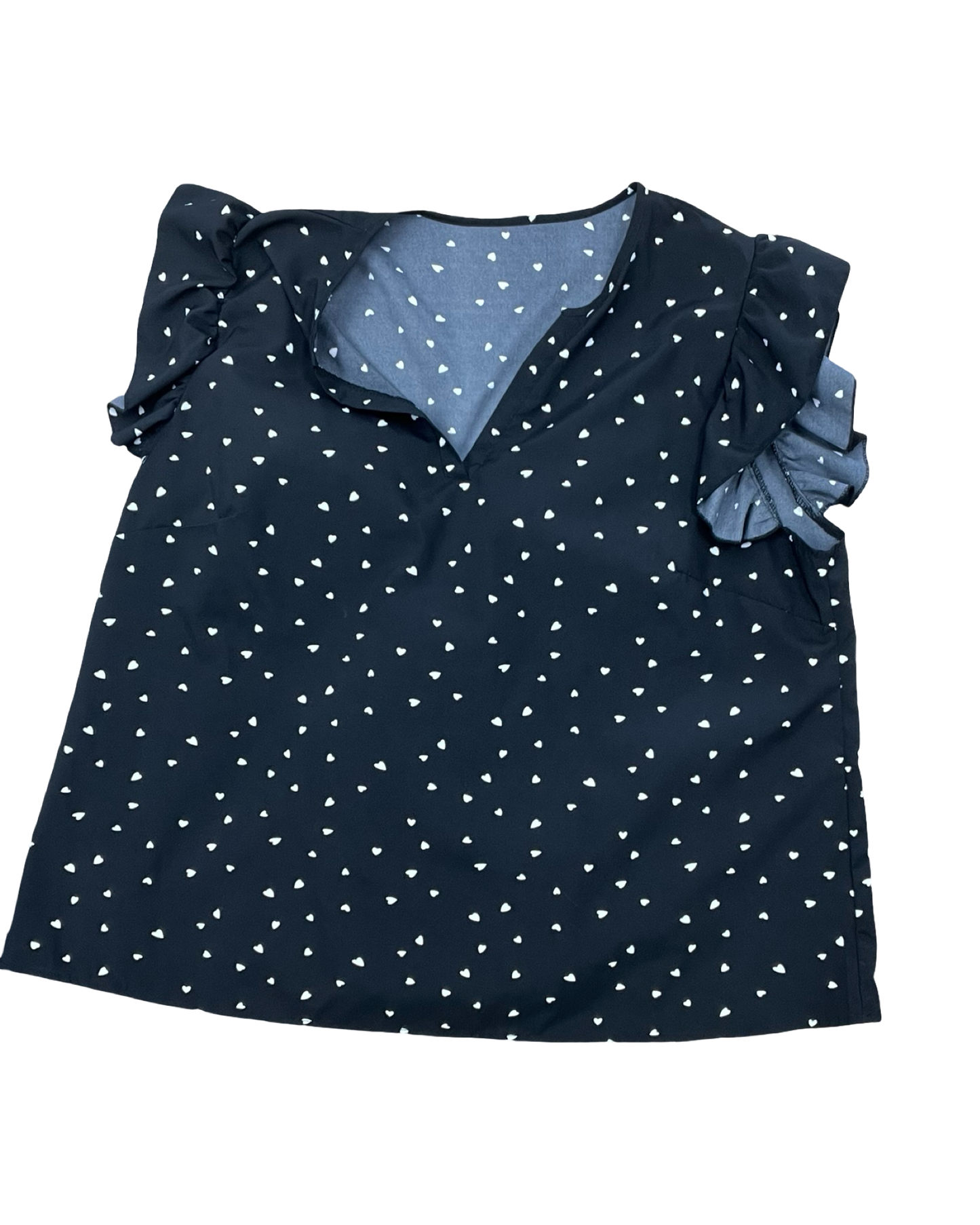 Top Ss By Clothes Mentor In Black & White, Size:2X