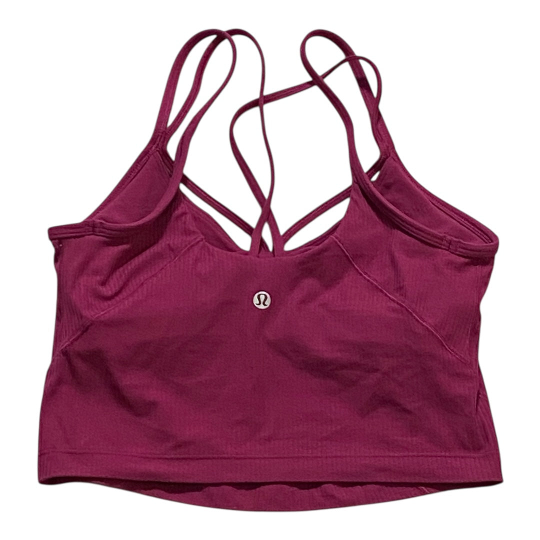 Athletic Tank Top By Lululemon In Pink, Size:4