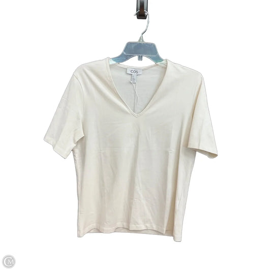 Top Short Sleeve By Cos In Cream, Size: S