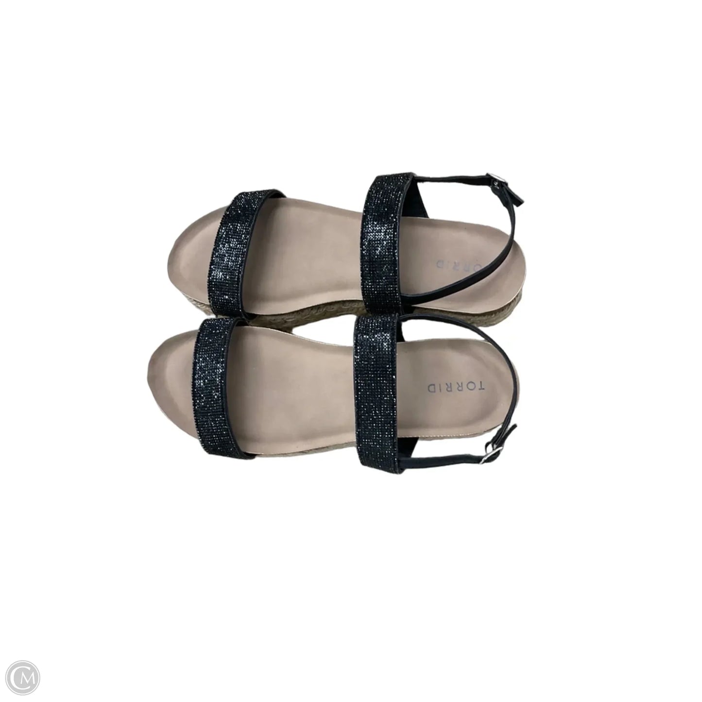 Sandals Flats By Torrid In Black, Size: 11