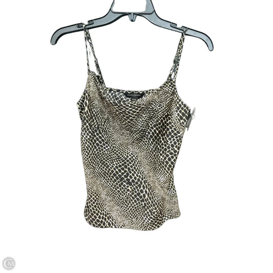Top Sleeveless By Banana Republic In Snakeskin Print, Size: Xxs