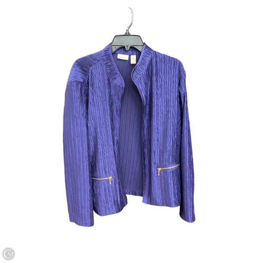 Blazer By Chicos In Blue, Size: Xl
