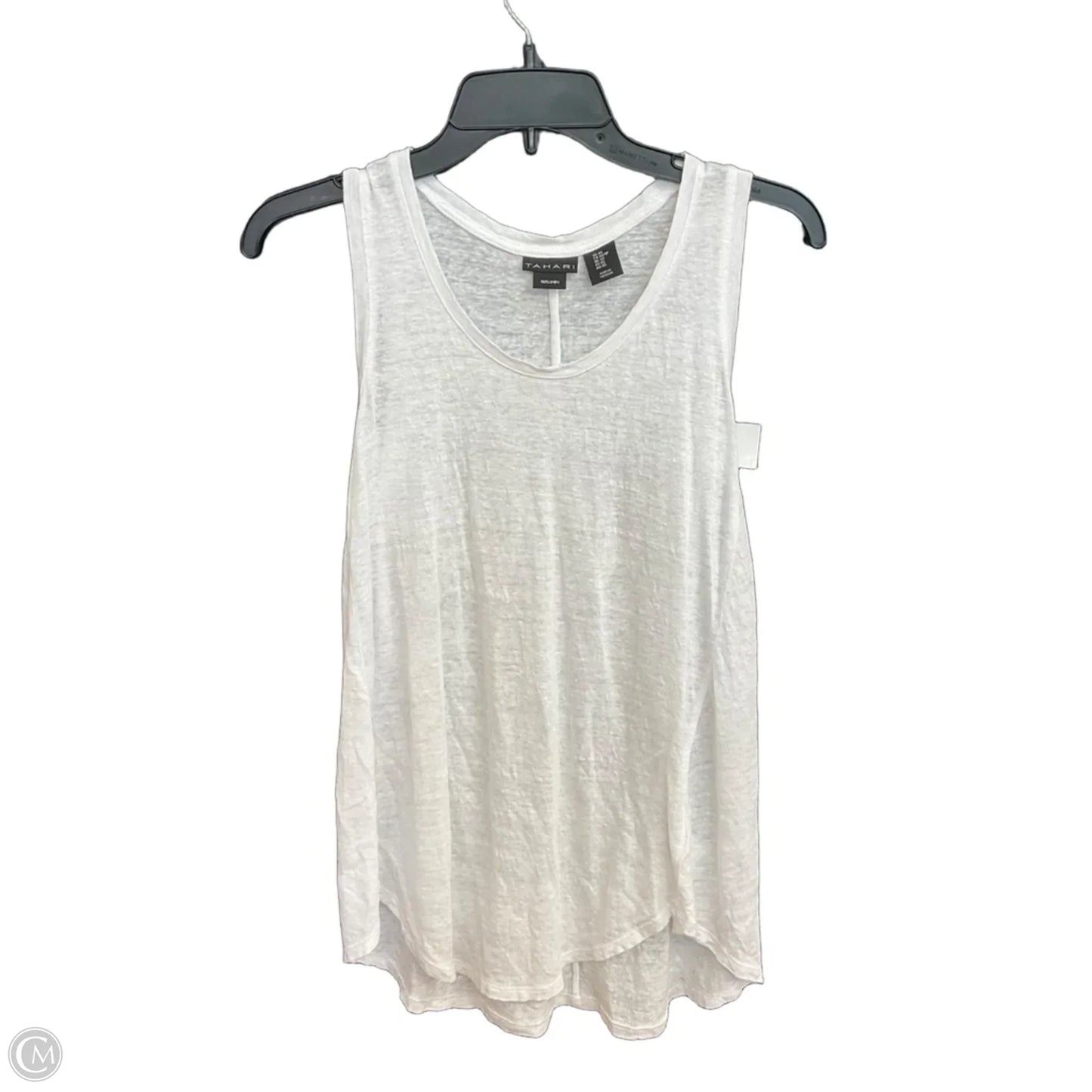 Top Sleeveless By Tahari In White, Size: Xs