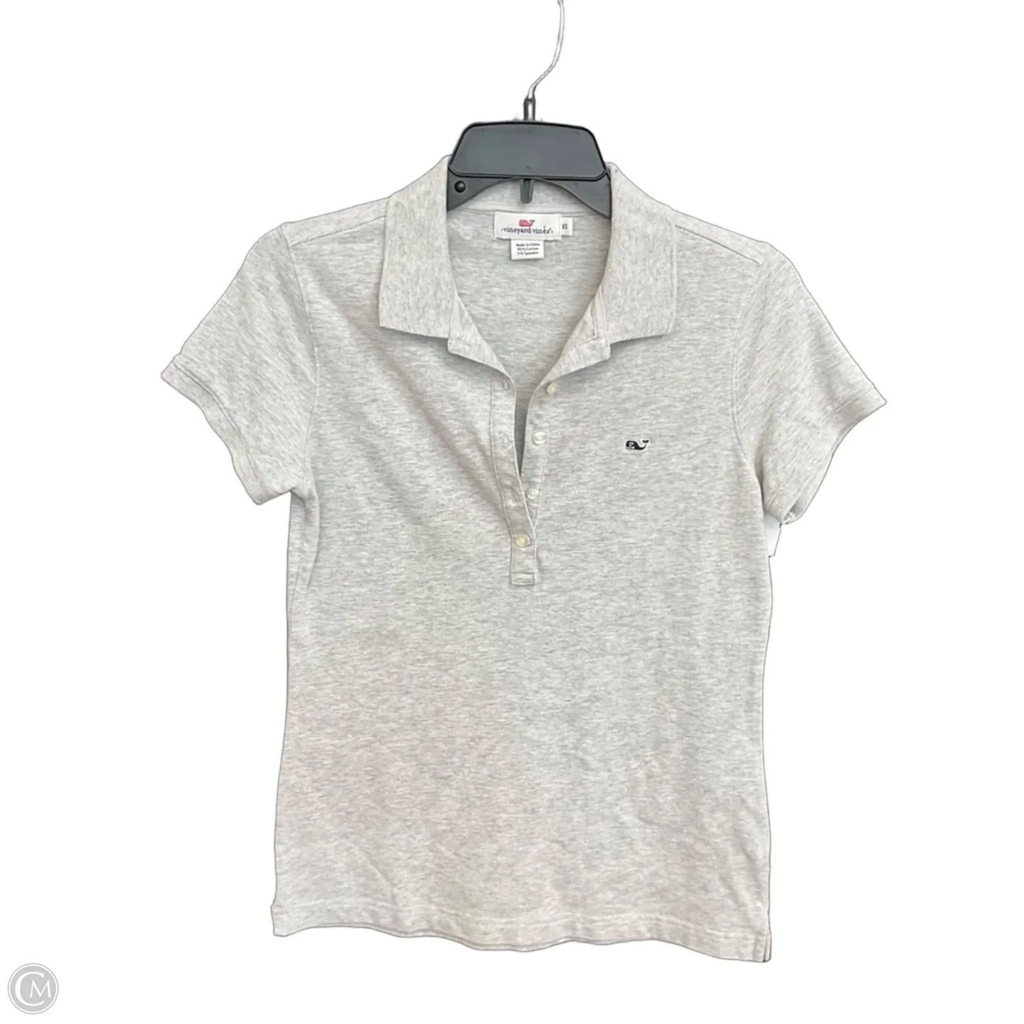 Top Short Sleeve By Vineyard Vines In Grey, Size: Xs