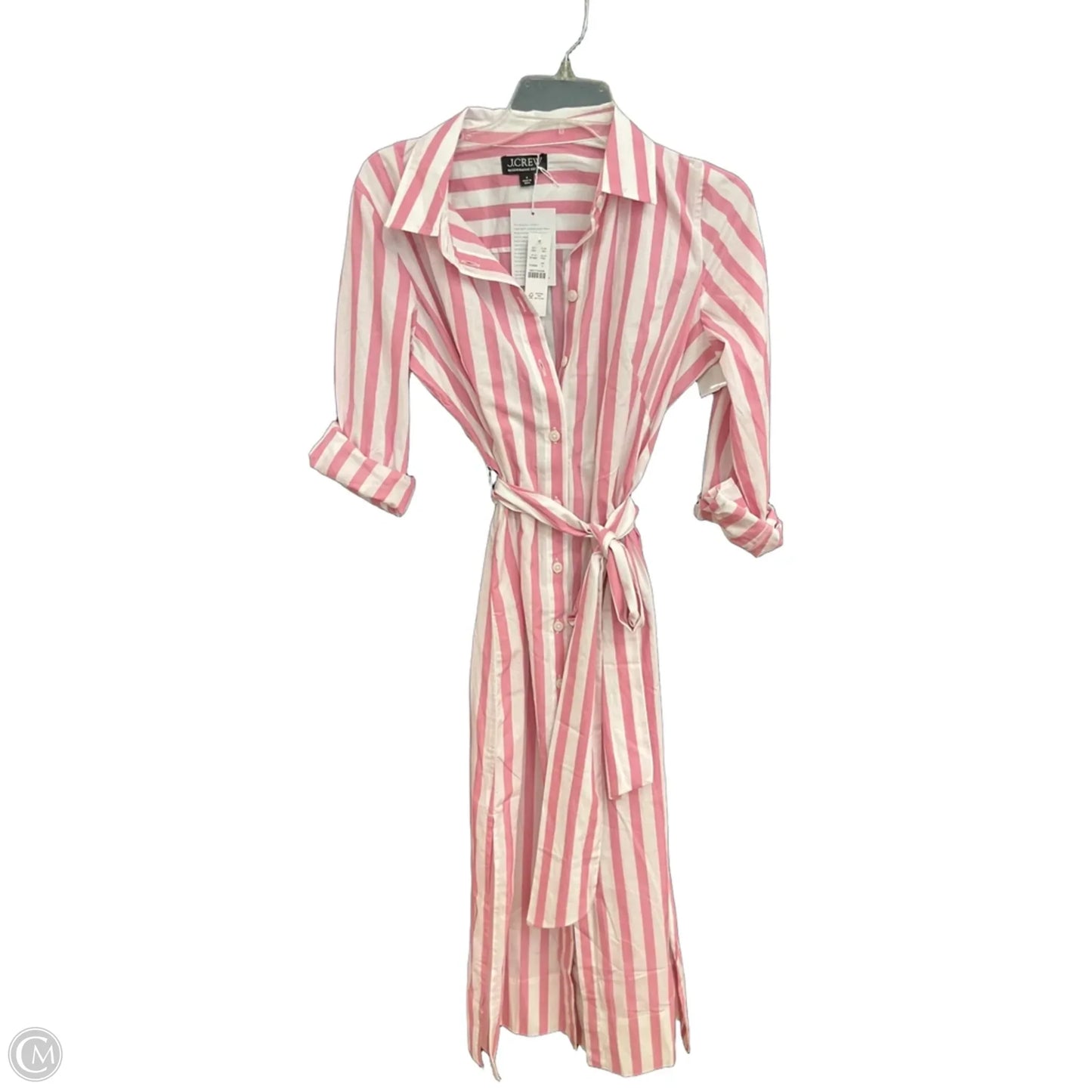 Dress Casual Midi By J. Crew In Striped Pattern, Size: 4