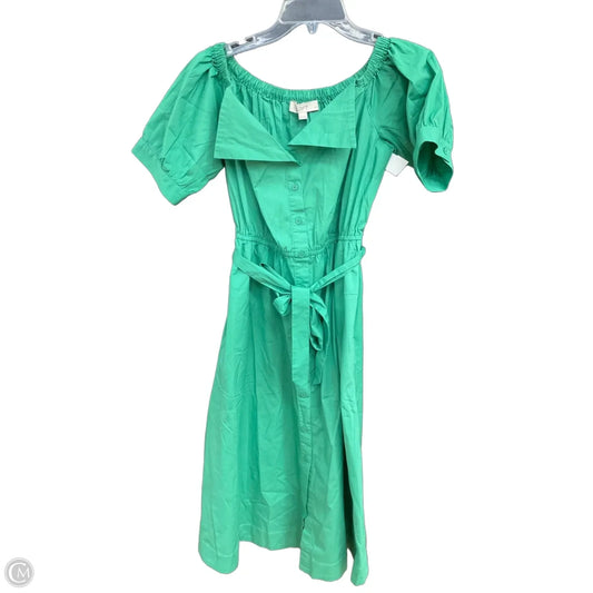 Dress Casual Midi By Loft In Green, Size: Xsp